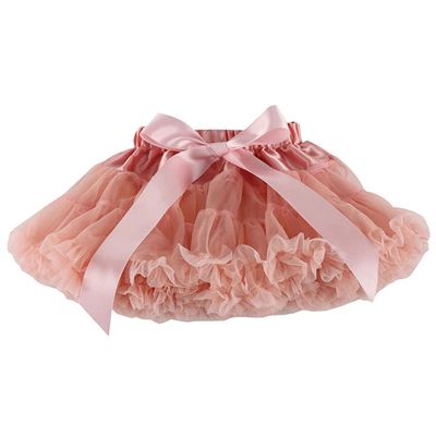 Baby Kids Pettiskirt Girls Tutu Skirts Ruffle Tulle Fluffy Dance Performance Dress Mini Skirt Princess Dress (Champagne,S,)