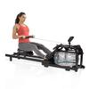 LONABR Water Rowing Machine Steel Frame Water Rower with Digital Monitor Adjustable Resistance Home Gyms Training Fitness Equipment 330lbs Weight Capacity view 1