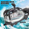LONABR Water Rowing Machine Steel Frame Water Rower with Digital Monitor Adjustable Resistance Home Gyms Training Fitness Equipment 330lbs Weight Capacity view 2