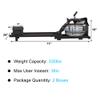 LONABR Water Rowing Machine Steel Frame Water Rower with Digital Monitor Adjustable Resistance Home Gyms Training Fitness Equipment 330lbs Weight Capacity view 3