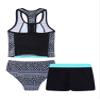 YONGHS 3PCs Girls Swimsuit Sleeveless Rash Guard Triangle Bikinis Tankini Sets with Swim Boyshorts Mint Green 10 view 4