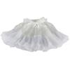 Baby Kids Pettiskirt Girls Tutu Skirts Ruffle Tulle Fluffy Dance Performance Dress Mini Skirt Princess Dress (White,M,) view 1