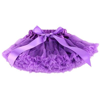 Baby Kids Pettiskirt Girls Tutu Skirts Ruffle Tulle Fluffy Dance Performance Dress Mini Skirt Princess Dress (Purple,M,)