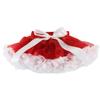 Baby Kids Pettiskirt Girls Tutu Skirts Ruffle Tulle Fluffy Dance Performance Dress Mini Skirt Princess Dress (Red + White,L,) view 1
