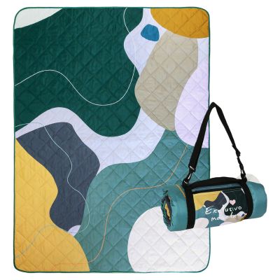 Exclusivo Mezcla Waterproof Picnic Blankets 3-Layer 60x80 INCH Large Sandproof Beach Blanket Foldable Outdoor Blanket for Camping on Grass Picnic Mat