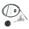 TBVECHI Outboard Steering Kit 12 Feet Boat Steering Cable Marine Boat Rotary Steering System Rotary Steering Kit 3/4" Tapered Shaft view 1