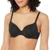 Amazon Essentials T-Shirt Bras for Women, Comfortable Underwire, Pack of 2, Black/Grey Heather, 34A view 2