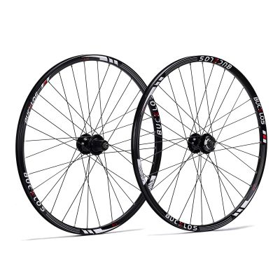 BUCKLOS MTB Wheelset 26" 27.5" 29" Quick Release Disc Brake 32H Mountain Bike Wheels, High Strength Aluminum Alloy Rim Black Bike Wheel, Suitable 8-10 Speed Cassette Mountain Bike Wheelset