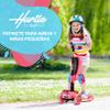 Hurtle 3 Wheeled Scooter for Kids 2-in-1 Sit/Stand Child Toddlers Toy Kick Scooters w/ Flip-out Seat, Adjustable Height, Wide Deck, Flashing Wheel Lights, For Boys/Girls 1 Year Old+ (Watermelon) view 3