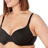 Amazon Essentials T-Shirt Bras for Women, Comfortable Underwire, Pack of 2, Black, 38DD view 4