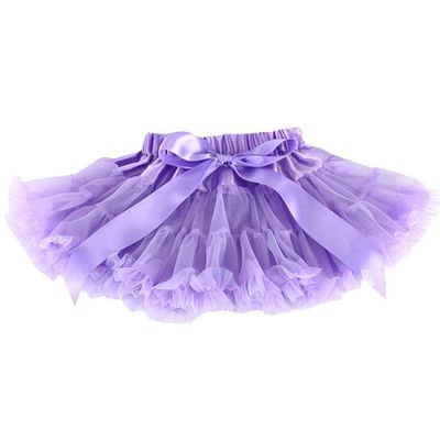 Baby Kids Pettiskirt Girls Tutu Skirts Ruffle Tulle Fluffy Dance Performance Dress Mini Skirt Princess Dress (Light Purple,XL,)