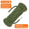 AOLEBA 10.5 mm Static Climbing Rope 10M(32ft) 20M(64ft) 30M(96ft) 50M(160ft) 70M(230ft) Outdoor Rock Climbing Ropes, Escape Rope Ice Climbing Equipment Fire Rescue Parachute Rope view 2
