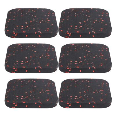CUYT Treadmill Mat, High Density Rubber Sound Absorption Waterproof Exercise Equipment Mat Safety Protection Non Slip Fitness Mat for Hardwood Floors and Carpet Protection Gym Equipments(red)