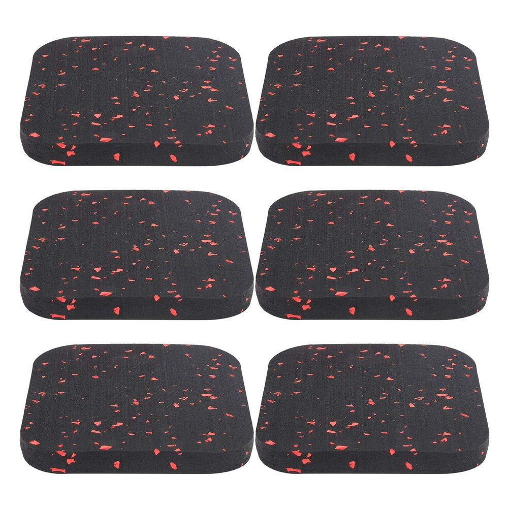 CUYT Treadmill Mat, High Density Rubber Sound Absorption Waterproof Exercise Equipment Mat Safety Protection Non Slip Fitness Mat for Hardwood Floors and Carpet Protection Gym Equipments(red)