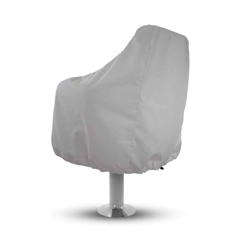ASFSD Boat Seat Cover Pedestal Pontoon Captain Boat Bench Chair Helm Protective Covers, White