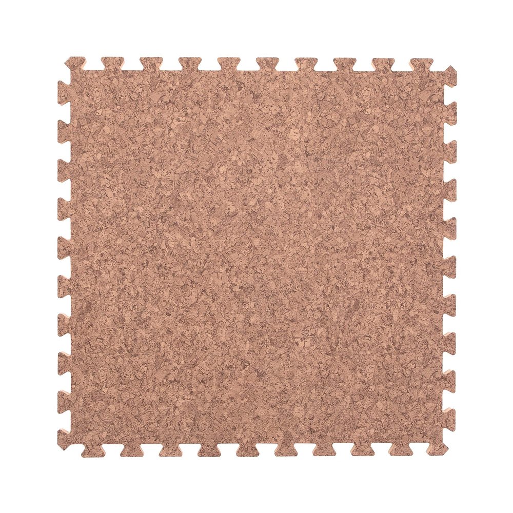 IncStores Premium Soft Wood Print Foam Flooring Tiles | Interlocking Foam Tiles for Home, Gym, Training and Yoga | 5/8" - Cork, 72 Square Feet