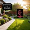 College Flags & Banners Co. JSU Gamecocks Black Garden Flag and Flag Stand Pole Holder Set view 3