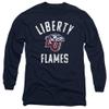 Liberty University Official Flames Logo Unisex Adult Long-Sleeve T Shirt,Navy, 2X-Large view 1
