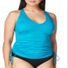 Adjustable Side Cinch Tankini Top view 2