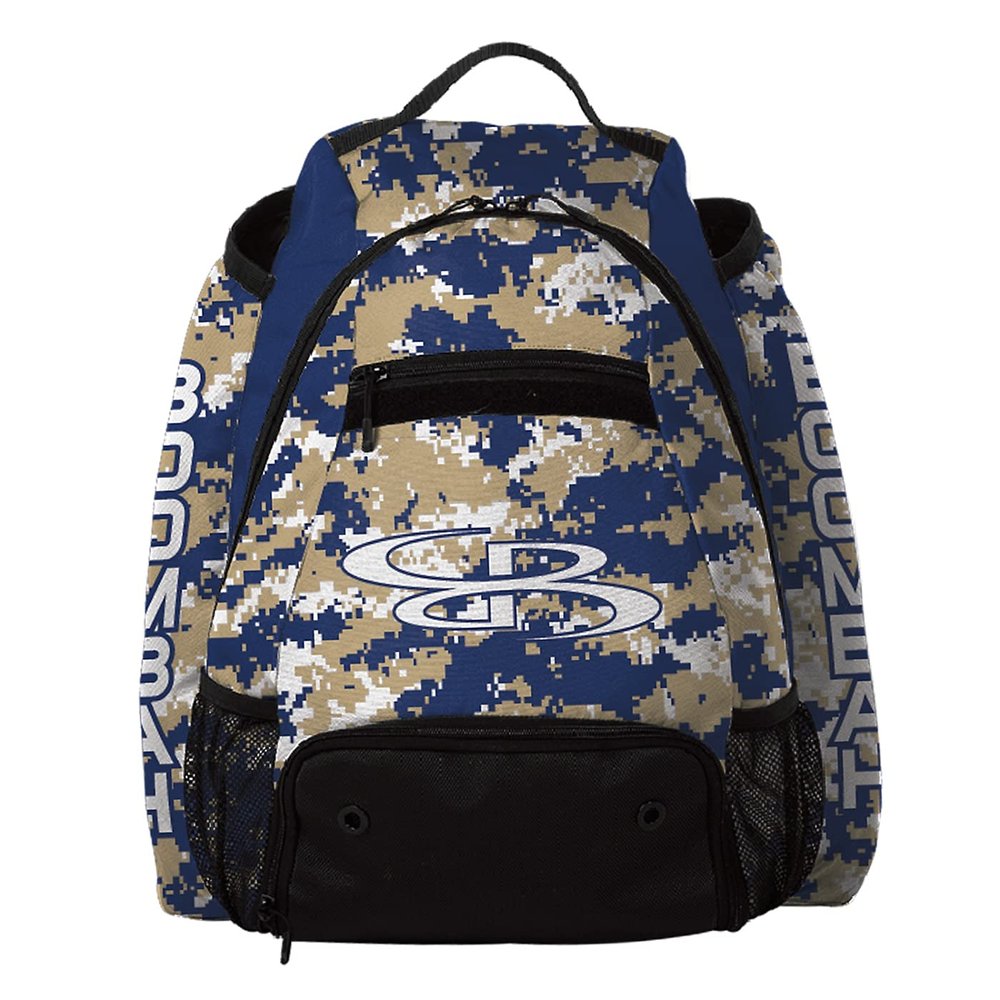 Boombah Prospect Batpack Camo Navy/Vegas Gold