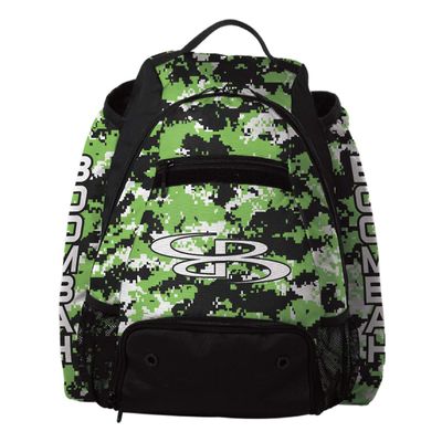 Boombah Prospect Batpack Camo Black/Lime Green