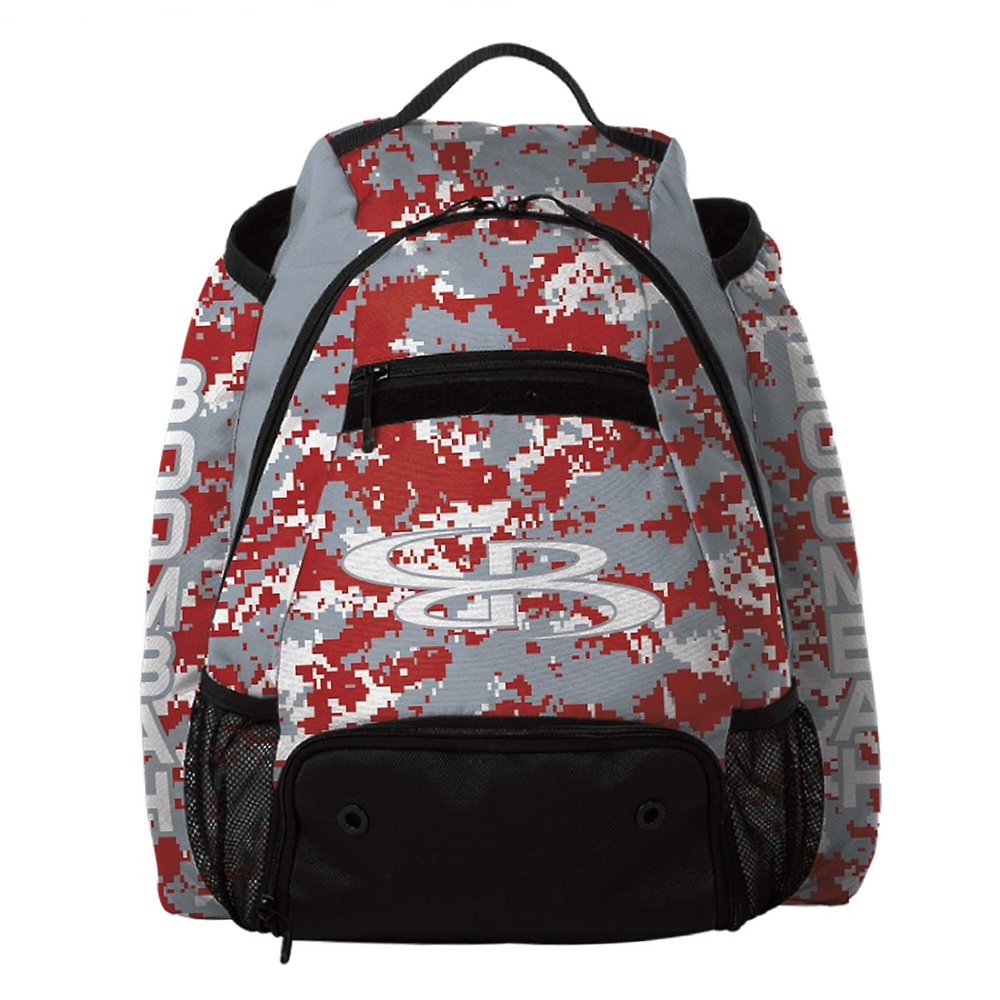 Boombah Prospect Batpack Camo Gray/Red