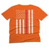 0058. American Flag Thin Red Line Firefighter Support Seal for Men T Shirt (Orange 2X-Large) view 3