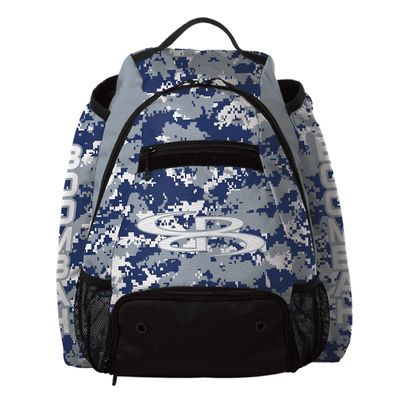 Boombah Prospect Batpack Camo Gray/Royal Blue