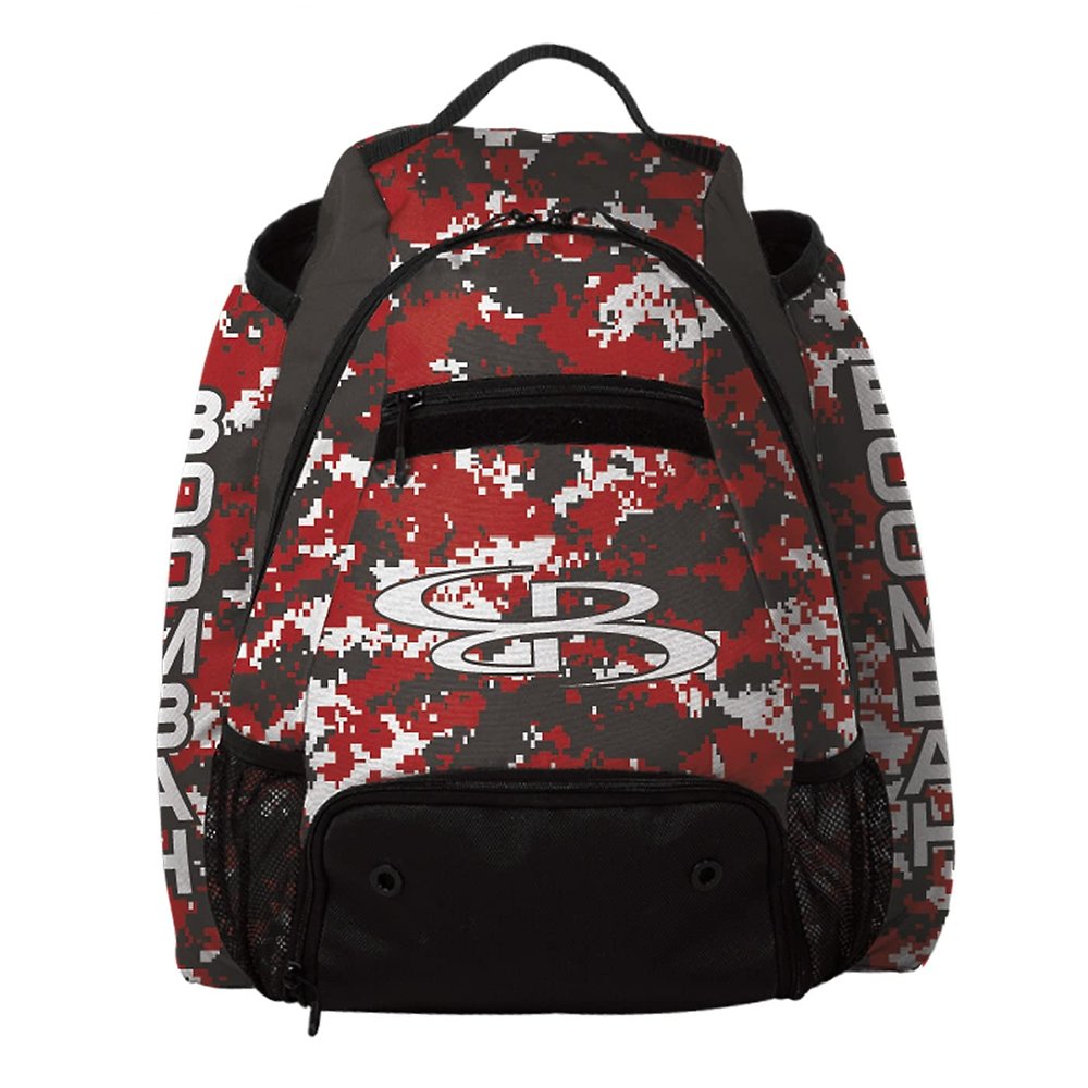 Boombah Prospect Batpack Camo Dark Charcoal/Red
