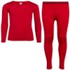 ONLY BOYS Thermal Underwear Set  2 Piece Brushed Fleece Top and Long Johns (2T-16), Size Toddler/4T, Red
