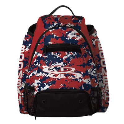 Boombah Prospect Batpack Camo Red/Navy