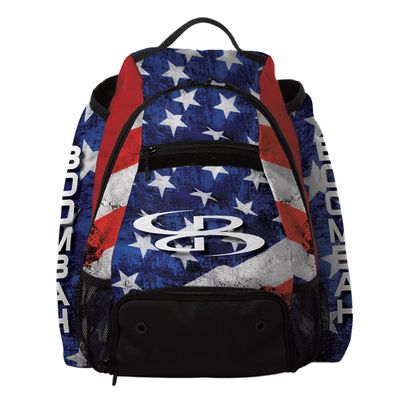 Boombah Prospect USA Stars & Stripes Bat Bag - 20.5" x 16" x 16" - Navy/Red/White