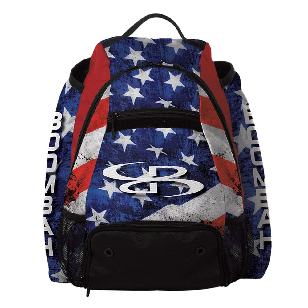 Boombah Prospect USA Stars & Stripes Bat Bag - 20.5" x 16" x 16" - Navy/Red/White