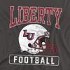 Liberty University Official Football Helmet Unisex Adult T-Shirt, Charcoal, 5X-Large view 2