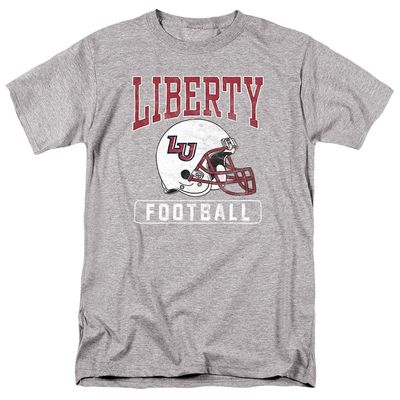 Liberty University Official Football Helmet Unisex Adult T-Shirt, Athletic Heather, 4X-Large
