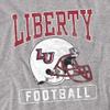 Liberty University Official Football Helmet Unisex Adult T-Shirt, Athletic Heather, 4X-Large view 2