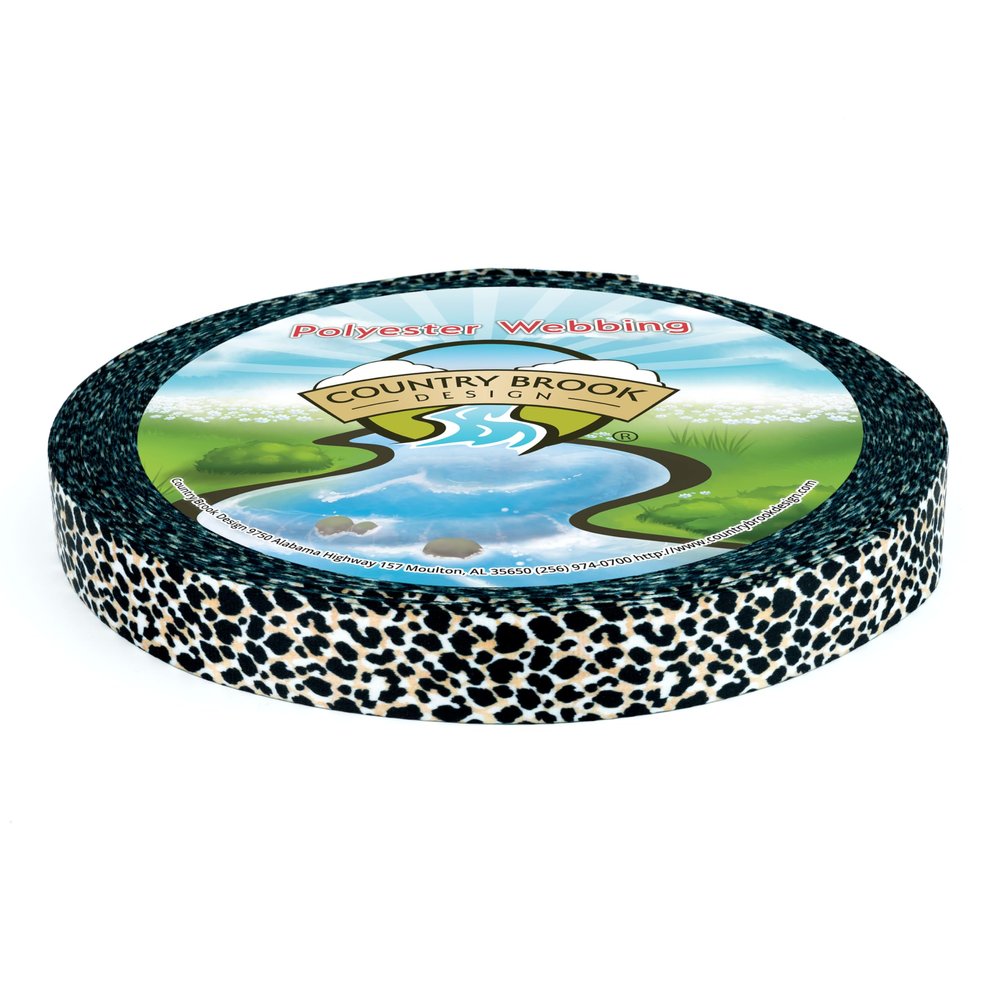 Country Brook Design - Cheetah Photo Quality Polyester (3/4 Inch, 20 Yards)
