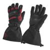 Striker Men's Defender Waterproof Breathable Insulated Ice Fishing Gloves with Adjustable Wrist and Gauntlet Closure, Black/Red, X-Large view 1
