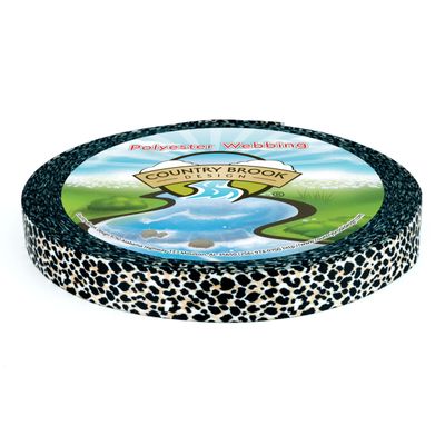 Country Brook Design - Cheetah Photo Quality Polyester (1 Inch, 20 Yards)