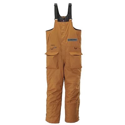 Striker Men's Trekker Durable Windproof Water-Resistant Insulated Outdoor Ice Fishing Bib with Sureflote Flotation Technology, Brown, 3X-Large