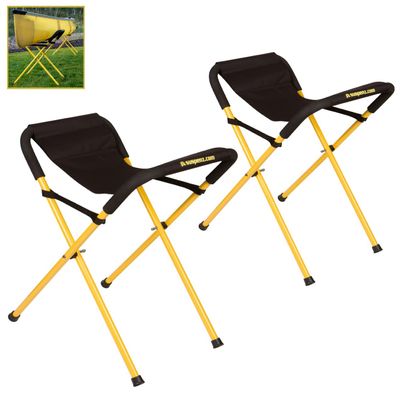 Suspenz Kayak Stand, Heavy Duty Portable Folding Stands for Kayaks, Canoes, SUPs - 175 lb Capacity - (22-1830),Yellow