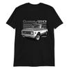 1972 Chevy C20 Custom 20 Vintage Pickup Truck Short-Sleeve T-Shirt Black view 1