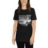 1972 Chevy C20 Custom 20 Vintage Pickup Truck Short-Sleeve T-Shirt Black view 3