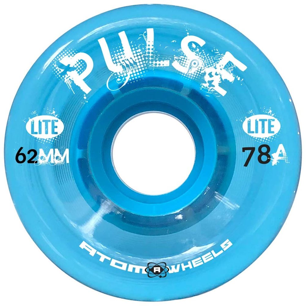 Atom Skates Outdoor Quad Roller Wheels 78A Atom Pulse Lite 62x33 Blue / 2 Packs - 8 Wheels