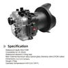 Seafrogs [40M/130FT] Underwater Camera Housing for Sony Alpha 7R IV A7R IV A7r4 (ILCE-7RM4A), Compatible with Sony 28-70mm f3.5-5.6(w/Zoom Gear),16-35mm F4, 24-70mm F4, 24mm F1.4 GM, Black view 2