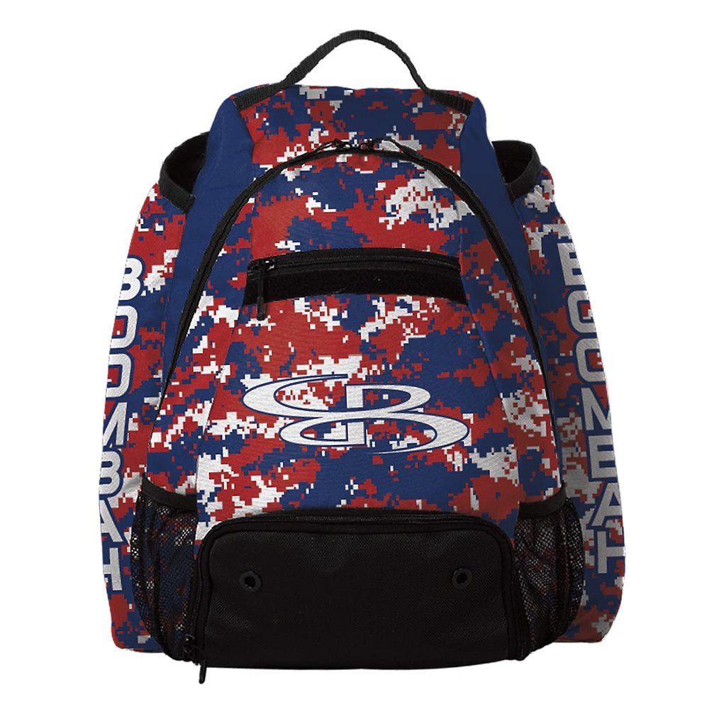 Boombah Prospect Batpack Camo Royal Blue/Red
