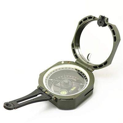 New in The Box Professional Geological Military M2 Transit Pocket Artillary Compass for Hiking Camping Outdoors