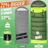 0 Degree Sleeping Bags for Adults Kids Cold Weather & Warm XL Large Waterproof Wearable Compact Sleeping Bag Temp Range (32F-59F) 4.3 lbs for Winter Summer Camping Hiking and Travel view 4