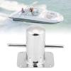 Akozon Boat Bollard, Universal 316 Stainless Steel Cross Bollard Cross Bollard Fit for Marine Yacht 120mm*90mm view 4