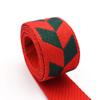 1.5 Red and Green Cotton Webbing Polyester Webbing with Diamond Pattern Nylon Striped Ribbon Dog Collar Webbing Fabric Belt by The Yard (1) view 2
